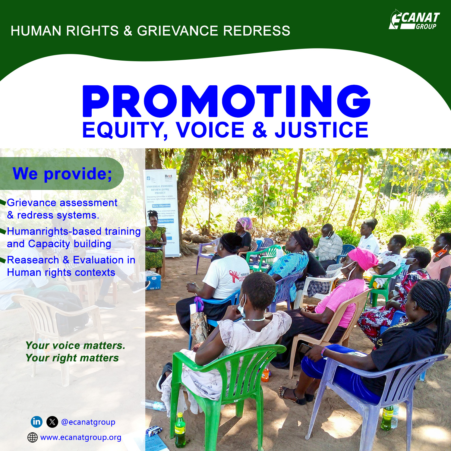 Giving Power to Every Voice: ECANAT’s Initiative for Human Rights and Justice
